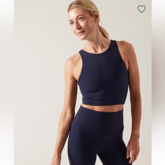Athleta Tops - Athleta Conscious Crop Bra Size Small A-C Cups Navy Blue